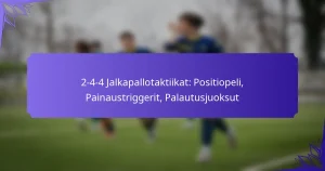 2-4-4 Jalkapallotaktiikat: Positiopeli, Painaustriggerit, Palautusjuoksut