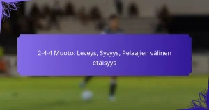 2-4-4 Muoto: Leveys, Syvyys, Pelaajien välinen etäisyys